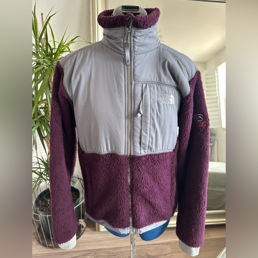 The North Face Summit Series Deep Pile Fleece Jacket Maroon Polartec
